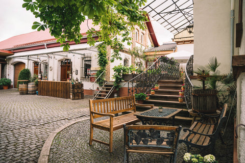 Der Hof des Familienweingutes Wechsler Erben