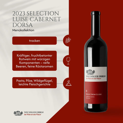 Cabernet Dorsa trocken Selection Luise-Weingut Wechsler Erben aus Rheinhessen