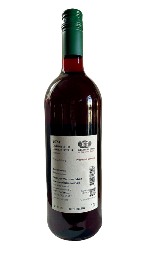 Grillrotwein trocken, Weingut Wechsler Erben aus Rheinhessen