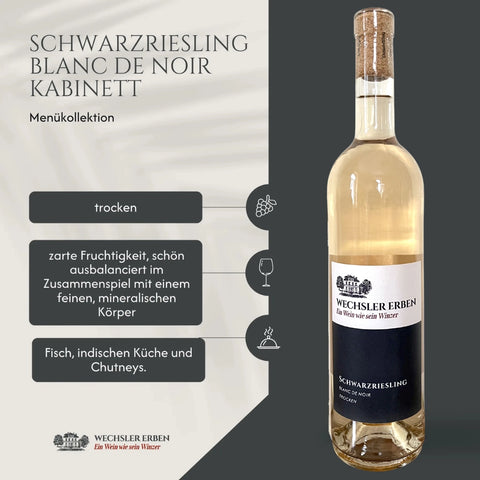 Schwarzriesling Blanc de noir trocken, Weingut Wechsler Erben, Osthofen