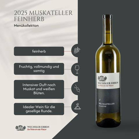 Muskateller feinherb-Weingut Wechsler Erben, Osthofen/Rheinhessen