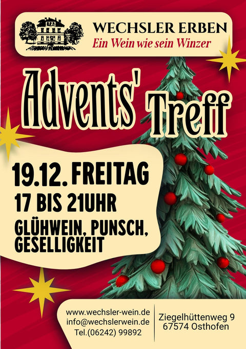 Freitag, 19. Dezember ab 17 Uhr