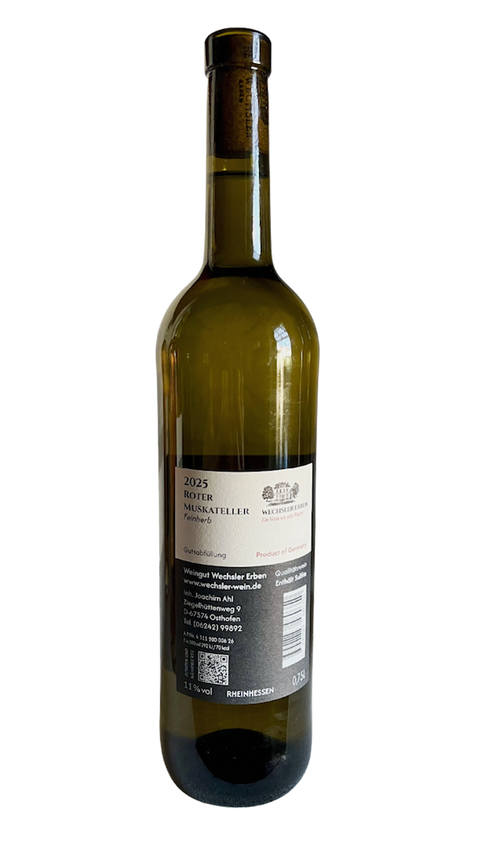 Muskateller feinherb, Weingut Wechsler Erben aus Osthofen/ Rheinhessen
